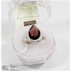 #40-AFRICAN AMETHYST GEMSTONE RING