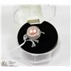 Image 1 : #80-AKOYA PEARL LAVENDER RING
