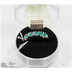 #89-GREEN EMERALD RING