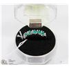 Image 1 : #89-GREEN EMERALD RING
