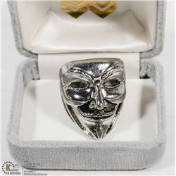 MAN'S HEAVY  STAINLESS STEEL RING BAND VENDETTA