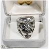 Image 1 : MAN'S HEAVY  STAINLESS STEEL RING BAND VENDETTA
