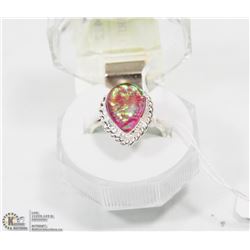 #4-AUSTRALIAN FIRE OPAL GEMSTONE RING