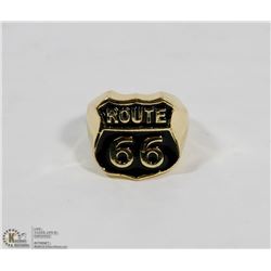 STAINLESS STEEL RING MENS ROUTE 66