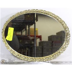 OVAL PERFUME/ MIRRORED SERVING TRAY
