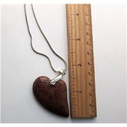 #18 - BROWN CRAZY LACE AGATE PENDANT.JEWELLERY