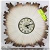 Image 1 : VINTAGE CERAMIC ELECTRIC WALL CLOCK. HAS SMALL