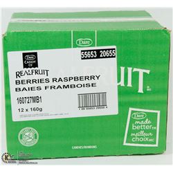 CASE OF 12- 160G BAGS OF REAL FRUIT BERRIES-