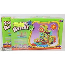 BUNDLE OF TWO 81PC FUNNY BRICKS BATTERY OPERATED