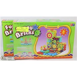 BUNDLE OF TWO 81PC FUNNY BRICKS BATTERY OPERATED