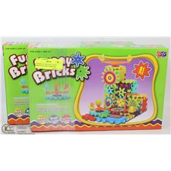 BUNDLE OF TWO 81PC FUNNY BRICKS BATTERY OPERATED