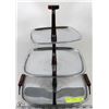 Image 1 : 3 TIER STAINLESS STEEL DESERT TRAY