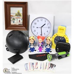 FLAT OF MENS ITEMS AND ESTATE COLLECTION OF HOCKEY