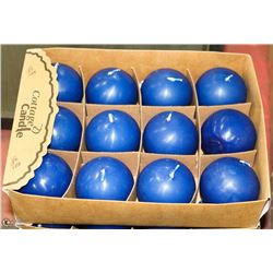 LOT OF 12 COTTAGE CANDLE BLUE SCENTED CANDLES