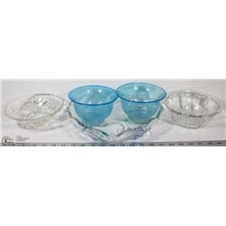 1 SET DECORATIVE SERVING DISHES