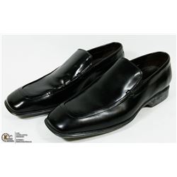 NEW DIRK BLACK POLISHED CALF LEATHER SHOES