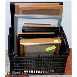 BOX OF ASSORTED PICTURE FRAMES