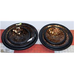 LOT OF 6 MOSAIC STYLE CENTER PIECE BOWLS