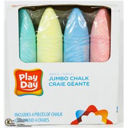 PLAYDAY 4PC JUMBO CHALK SET