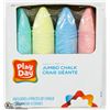 Image 1 : PLAYDAY 4PC JUMBO CHALK SET