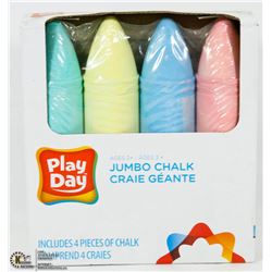 PLAYDAY 4PC JUMBO CHALK SET