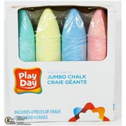 PLAYDAY 4PC JUMBO CHALK SET