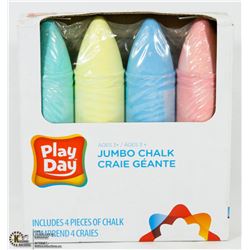 PLAYDAY 4PC JUMBO CHALK SET