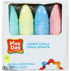 PLAYDAY 4PC JUMBO CHALK SET