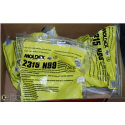 FLAT OF MOLDEX 2315-N99 PARTICULATE RESPIRATORS