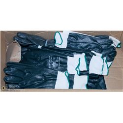 FLAT OF NITRILE COATED WORK GLOVES SIZE 9