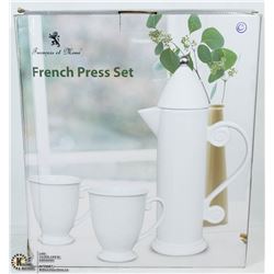 NEW FRENCH PRESS SET - WHITE