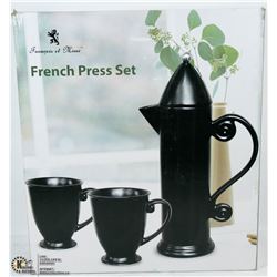NEW FRENCH PRESS SET - BLACK