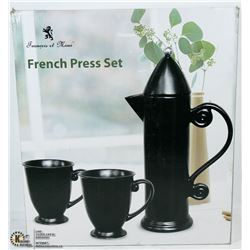 NEW FRENCH PRESS SET - BLACK