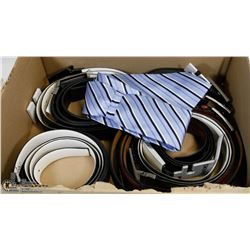 FLAT OF CALVIN KLEIN BELTS AND MORE
