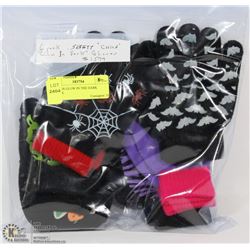 6PK KIDS GLOW IN THE DARK GLOVES.