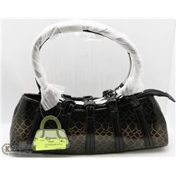 NEW BROWN SNAKESKIN STYLE METAL RING