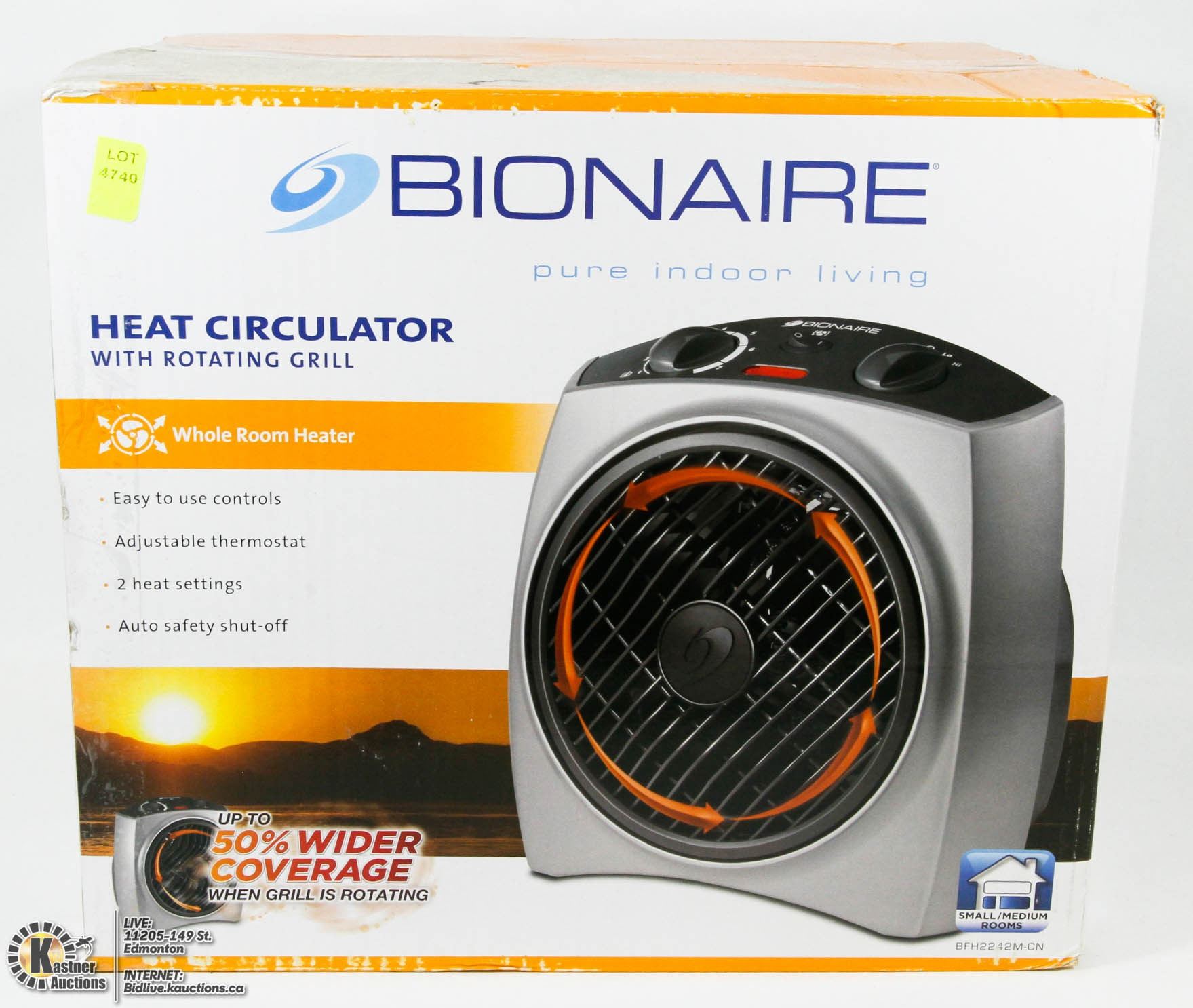 BIONAIRE HEAT CIRCULATOR WHOLE ROOM HEATER