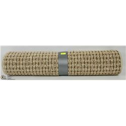 BEIGE & BROWN RECTANGULAR CARPET RUNNER