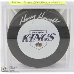NHL LOS ANGELES KINGS HARRY HOWELL SIGNED HOCKEY