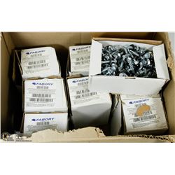 BOX OF 9 CASES OF APPROX 100PCS FABORY SELF