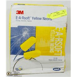 BOX OF 3M E-A-R-SOFT EARPLUGS