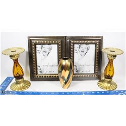 BOX OF HOME DECOR ITEMS