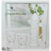 Image 1 : NEW FRENCH PRESS SET - WHITE POLKADOT