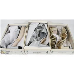 LOT OF 3 WOMENS DRESS SHOES SIZES 7,7,9