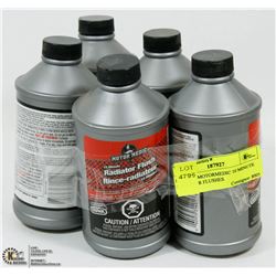 LOT OF 5 MOTORMEDIC 10 MINUTE RADIATOR FLUSHES
