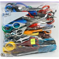 BAG OF ASSORTED SCISSORS
