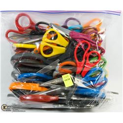 BAG OF ASSORTED SCISSORS