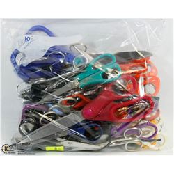 BAG OF ASSORTED SCISSORS