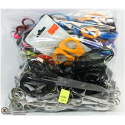 BAG OF ASSORTED SCISSORS