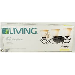 NEW 3 LIGHT VANITY FIXTURE